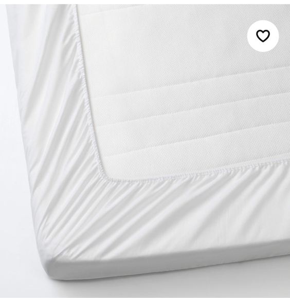 Crib Mattress protectors Includes 2 white, 70x132 cm (27 1/2x52") - Picture 3 of 13